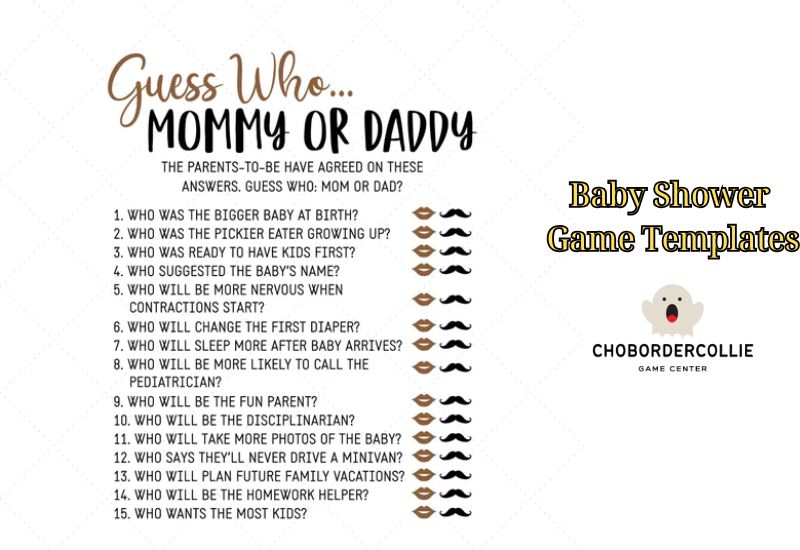 Baby Shower Game Templates: Fun and Easy Printable Options for Your Celebration